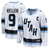 Clayton Keller Utah Mammoth Fanatics Away Breakaway Player Jersey White