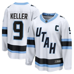 Clayton Keller Utah Mammoth Fanatics Away Breakaway Player Jersey White