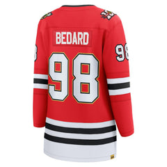 Connor Bedard Chicago Blackhawks Fanatics Women's Centennial Breakaway Player Jersey Red