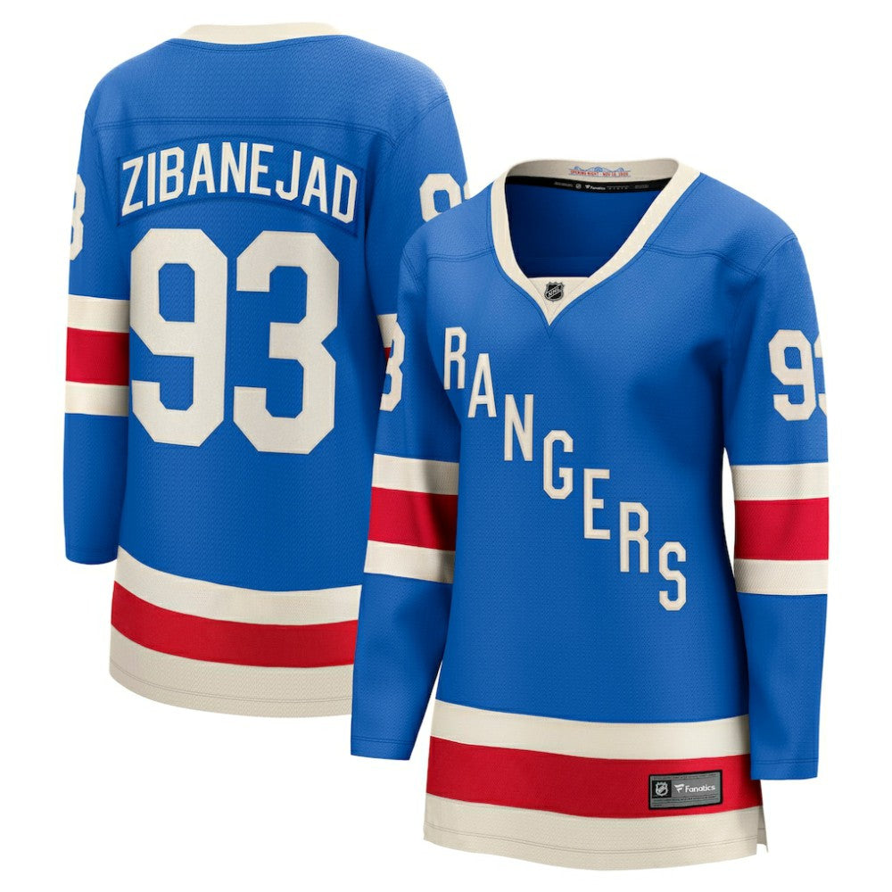 Mika Zibanejad New York Rangers Fanatics Women's Centennial Breakaway Jersey Blue
