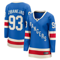 Mika Zibanejad New York Rangers Fanatics Women's Centennial Breakaway Jersey Blue