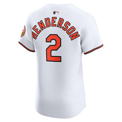 Gunnar Henderson Baltimore Orioles Home Elite Jersey - White