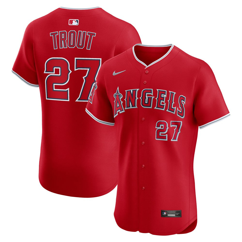 Mike Trout Los Angeles Angels Alternate Elite Jersey - Red