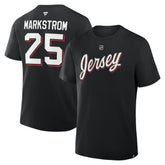 Jacob Markstrom New Jersey Devils Fanatics Authentic Stack Name & Number T-Shirt Black