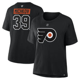Matvei Michkov Philadelphia Flyers Fanatics Women's Authentic Stack Name & Number T-Shirt Black