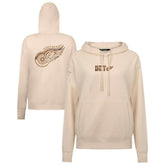Detroit Red Wings Levelwear Women's Desert Camo Adorn Battalion Pullover Hoodie Khaki