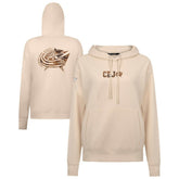 Columbus Blue Jackets Levelwear Women's Desert Camo Adorn Battalion Pullover Hoodie Khaki