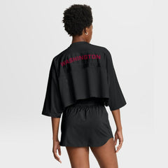 Washington Commanders Women's Primetime Cropped Mesh Dri-FIT Fashion Jersey - Black