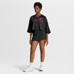 Washington Commanders Women's Primetime Cropped Mesh Dri-FIT Fashion Jersey - Black