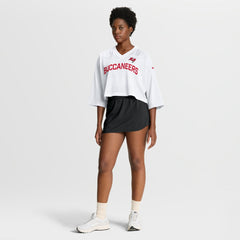 Tampa Bay Buccaneers Women's Primetime Cropped Mesh Dri-FIT Fashion Jersey - White