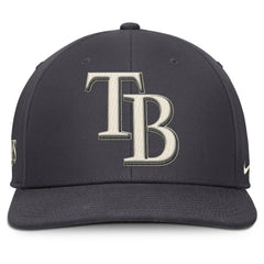 Tampa Bay Rays Statement Pro Snapback Hat Anthracite | Nike