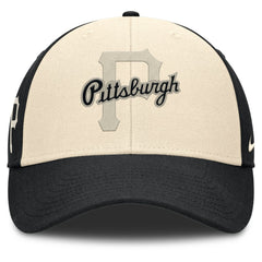 Pittsburgh Pirates Statement Club Performance Adjustable Hat Black/Natural | Nike