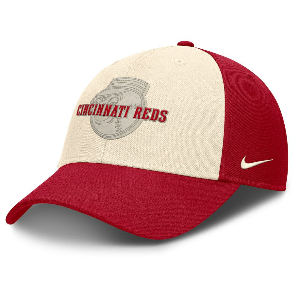 Cincinnati Reds Statement Club Performance Adjustable Hat Red/Natural | Nike