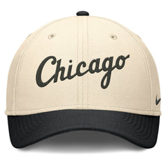 Chicago White Sox Statement Rise Performance Flex Hat Natural/Black | Nike