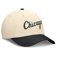 Chicago White Sox Statement Rise Performance Flex Hat Natural/Black | Nike