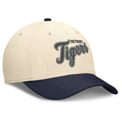 Detroit Tigers Statement Rise Performance Flex Hat Natural/Navy | Nike