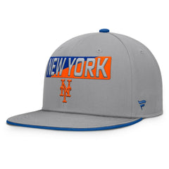 New York Mets Punchout Snapback Hat Gray