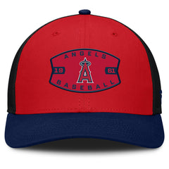 Los Angeles Angels Cutoff Adjustable Trucker Hat Red/Navy