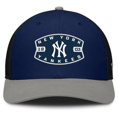 New York Yankees Cutoff Adjustable Trucker Hat Navy/Gray