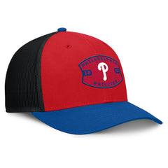 Philadelphia Phillies Cutoff Adjustable Trucker Hat Red/Royal