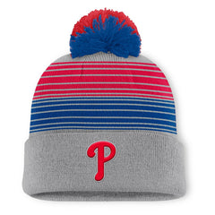 Philadelphia Phillies Balk Cuffed Knit Hat with Pom Gray