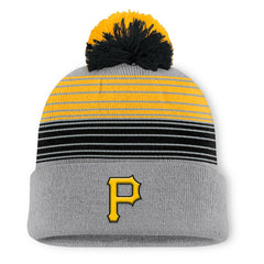 Pittsburgh Pirates Balk Cuffed Knit Hat with Pom Gray