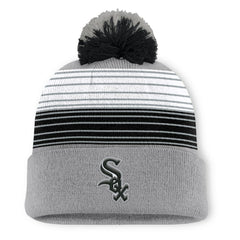 Chicago White Sox Balk Cuffed Knit Hat with Pom Gray