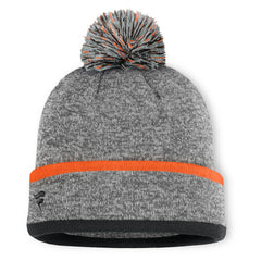 San Francisco Giants Backstop Cuffed Knit Hat with Pom Heather Gray