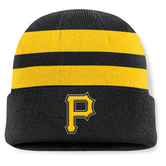 Pittsburgh Pirates Baseline Cuffed Knit Hat Black