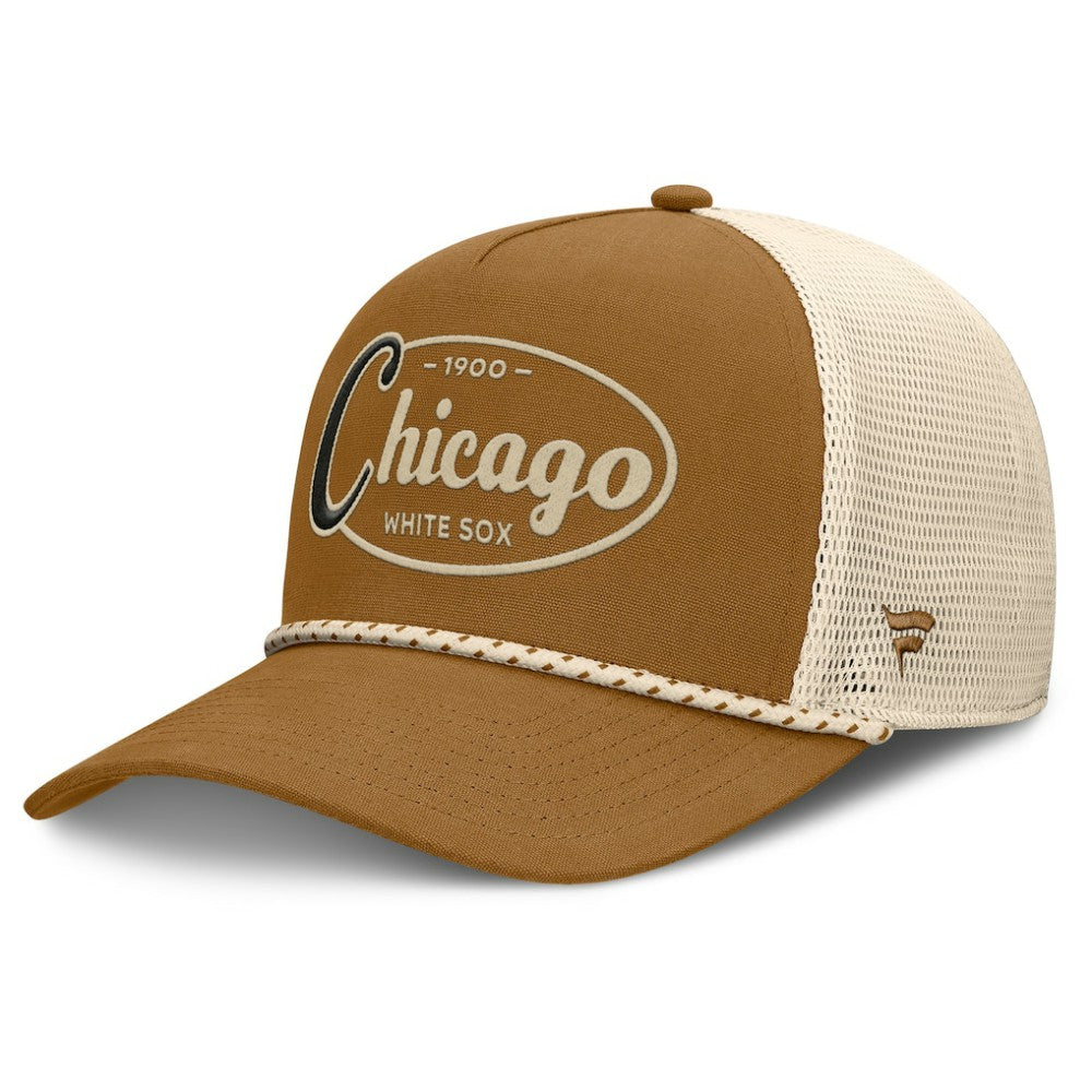 Chicago White Sox A-Frame Trucker Adjustable Hat Brown