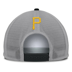 Pittsburgh Pirates Cranked Foam Front Patch Trucker Adjustable Hat Gray/White