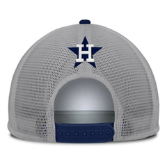 Houston Astros Cranked Foam Front Patch Trucker Adjustable Hat Gray/White