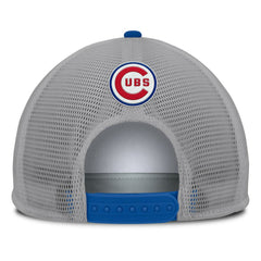 Chicago Cubs Cranked Foam Front Patch Trucker Adjustable Hat Gray/White