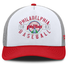 Philadelphia Phillies Designated A-Frame Foam Front Trucker Adjustable Hat White/Red