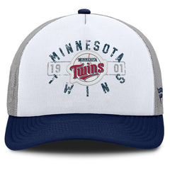 Minnesota Twins Designated A-Frame Foam Front Trucker Adjustable Hat White/Navy
