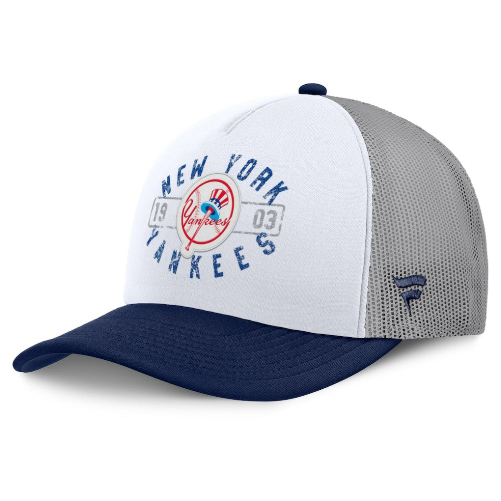 New York Yankees Designated A-Frame Foam Front Trucker Adjustable Hat White/Navy