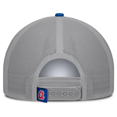 Atlanta Braves Designated A-Frame Foam Front Trucker Adjustable Hat White/Royal