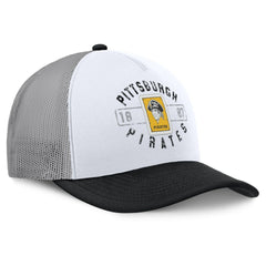 Pittsburgh Pirates Designated A-Frame Foam Front Trucker Adjustable Hat White/Black
