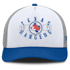 Texas Rangers Designated A-Frame Foam Front Trucker Adjustable Hat White/Royal