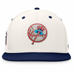 New York Yankees Unit Fitted Hat Cream/Navy