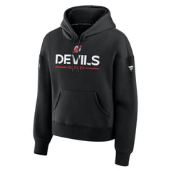 New Jersey Devils Fanatics Women's Authentic Pro Primary Pullover Hoodie Black