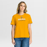 Boston Bruins Fanatics Women's Authentic Pro Primary T-Shirt Gold