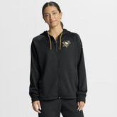Pittsburgh Penguins Fanatics Women's Authentic Pro Rink Raglan Full-Zip Hoodie Black