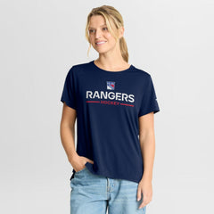 New York Rangers Fanatics Women's Authentic Pro Rink Tech T-Shirt Navy