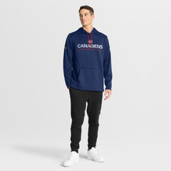Montreal Canadiens Fanatics Authentic Pro Rink Hoodie Navy