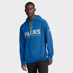 St. Louis Blues Fanatics Authentic Pro Rink Hoodie Blue