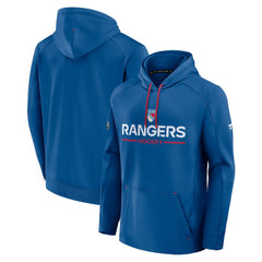 New York Rangers Fanatics Authentic Pro Rink Centennial Hoodie - Blue