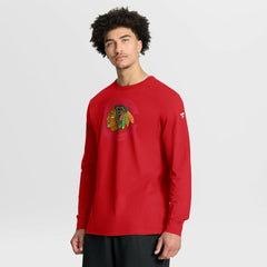 Chicago Blackhawks Fanatics Authentic Pro Property Of Practice Long Sleeve T-Shirt Red