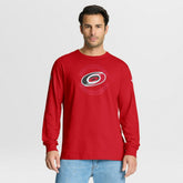 Carolina Hurricanes Fanatics Authentic Pro Property Of Practice Long Sleeve T-Shirt Red