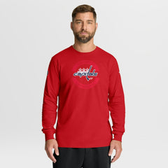 Washington Capitals Fanatics Authentic Pro Property Of Practice Long Sleeve T-Shirt Red